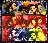 Beatles-Hard Day's Night, Unique  60x60 Huge Original Painting by Steve Kaufman - 0