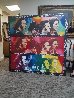 Beatles-Hard Day's Night, Unique  60x60 Huge Original Painting by Steve Kaufman - 1