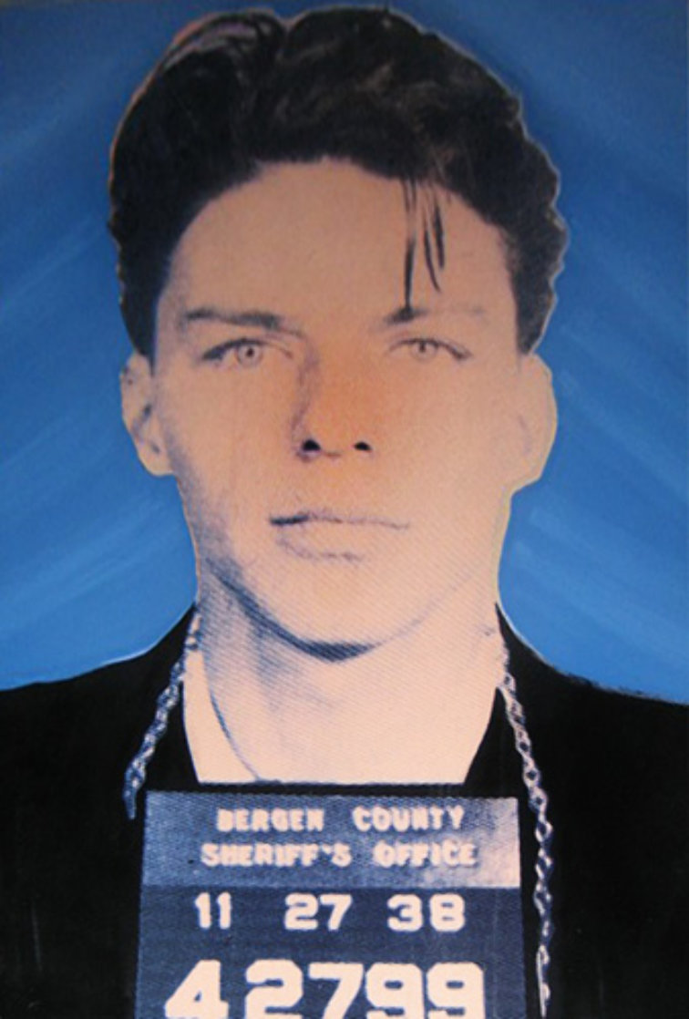 Frank Sinatra: Mug Shot AP 1998 Limited Edition Print by Steve Kaufman Frank Sinatra: Mug Shot AP 1998 Limited Edition Print by Steve Kaufman