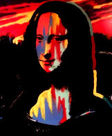 Mona Lisa Sunset 1995 Embellished - Set of 3 Trial Proofs Original Painting by Steve Kaufman - 0