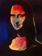 Mona Lisa Sunset 1995 Embellished - Set of 3 Trial Proofs Original Painting by Steve Kaufman - 2 Mona Lisa Sunset 1995 Embellished - Set of 3 Trial Proofs Original Painting by Steve Kaufman - 2