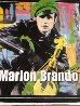 Marlon Brando 1995 Unique 60x52 Super Huge Original Painting by Steve Kaufman - 1 Marlon Brando 1995 Unique 60x52 Super Huge Original Painting by Steve Kaufman - 1