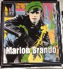 Marlon Brando 1995 Unique 60x52 Super Huge Original Painting by Steve Kaufman - 4 Marlon Brando 1995 Unique 60x52 Super Huge Original Painting by Steve Kaufman - 4