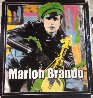 Marlon Brando 1995 Unique 60x52 Super Huge Original Painting by Steve Kaufman - 6 Marlon Brando 1995 Unique 60x52 Super Huge Original Painting by Steve Kaufman - 6