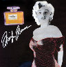 Marilyn Chanel #5 Black Signature Model Unique 2000 46x46 Original Painting by Steve Kaufman - 0 Marilyn Chanel #5 Black Signature Model Unique 2000 46x46 Original Painting by Steve Kaufman - 0