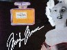 Marilyn Chanel #5 Black Signature Model Unique 2000 46x46 Original Painting by Steve Kaufman - 2 Marilyn Chanel #5 Black Signature Model Unique 2000 46x46 Original Painting by Steve Kaufman - 2
