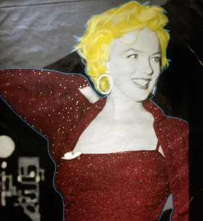 Marilyn Red Carpet 2004 48x36 Unique Original Painting - Steve Kaufman Marilyn Red Carpet 2004 48x36 Unique Original Painting - Steve Kaufman