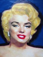 Marilyn Elegant Red Dress Unique 2002 48x35 Super Huge Original Painting by Steve Kaufman - 2 Marilyn Elegant Red Dress Unique 2002 48x35 Super Huge Original Painting by Steve Kaufman - 2