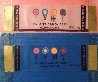 Dylan Candy Bar, Set of 2, Pink And Blue Unique 2007 Original Painting by Steve Kaufman - 2 Dylan Candy Bar, Set of 2, Pink And Blue Unique 2007 Original Painting by Steve Kaufman - 2