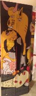 Icons And Picasso Guernica Mural 2000 83x60 Huge Original Painting by Steve Kaufman - 4 Icons And Picasso Guernica Mural 2000 83x60 Huge Original Painting by Steve Kaufman - 4