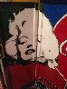 Icons And Picasso Guernica Mural 2000 83x60 Super Huge Original Painting by Steve Kaufman - 7 Icons And Picasso Guernica Mural 2000 83x60 Super Huge Original Painting by Steve Kaufman - 7