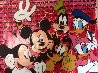 Disney Gang Red Jackson Pollock Unique 2000 37x47 Original Painting by Steve Kaufman - 0 Disney Gang Red Jackson Pollock Unique 2000 37x47 Original Painting by Steve Kaufman - 0
