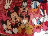 Disney Gang Red Jackson Pollock Unique 2000 37x47 Original Painting by Steve Kaufman - 3 Disney Gang Red Jackson Pollock Unique 2000 37x47 Original Painting by Steve Kaufman - 3