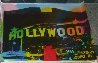 Hollywood Sign Unique 22x32 Original Painting by Steve Kaufman - 1