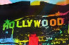 Hollywood Sign Unique 22x32 Original Painting by Steve Kaufman - 0