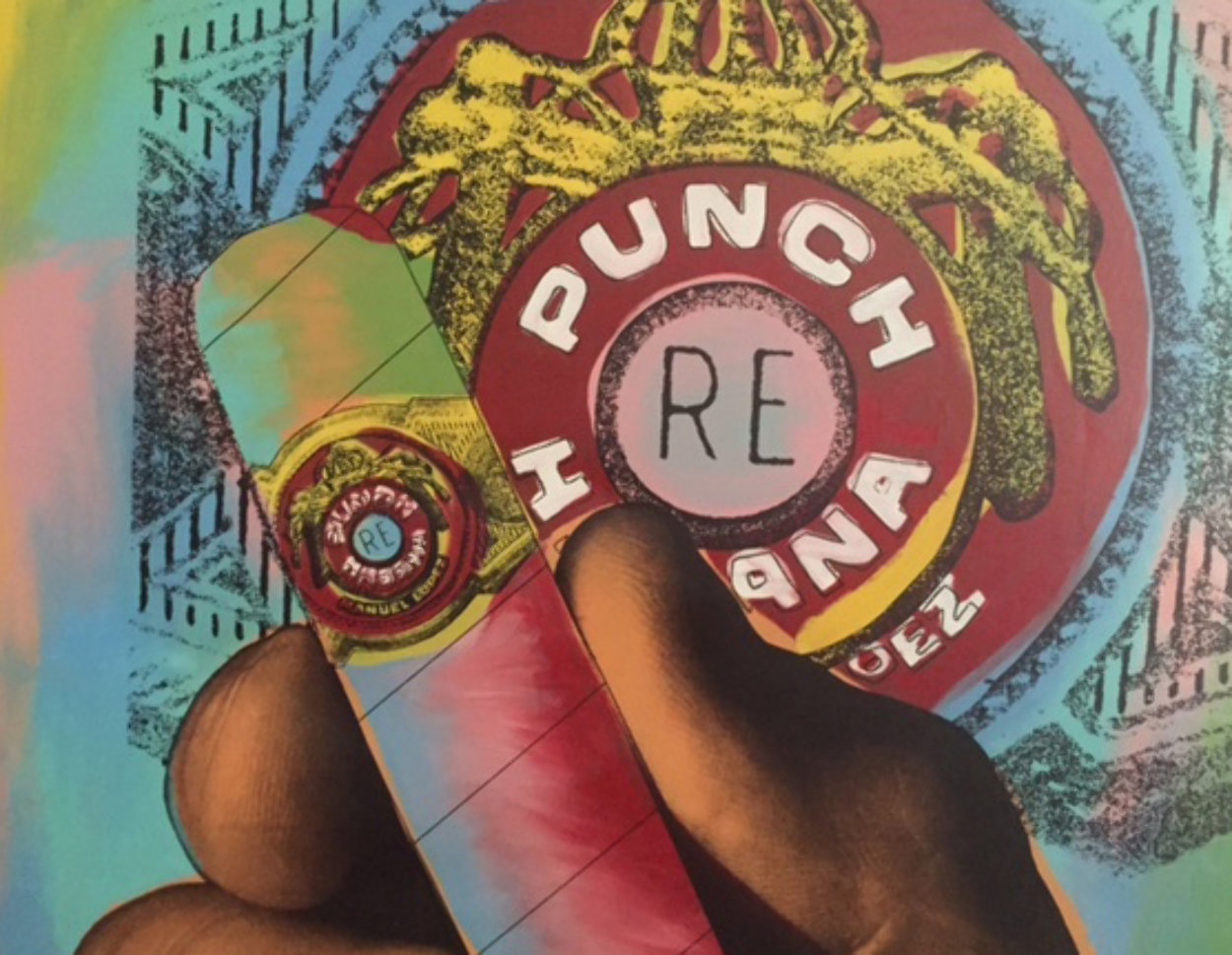 Punch Cigar (Large) Limited Edition Print by Steve Kaufman Punch Cigar (Large) Limited Edition Print by Steve Kaufman