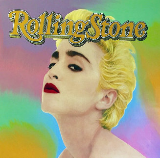 Madonna Rolling Stone Cover Unique 1995 40x40 Original Painting - Steve Kaufman Madonna Rolling Stone Cover Unique 1995 40x40 Original Painting - Steve Kaufman