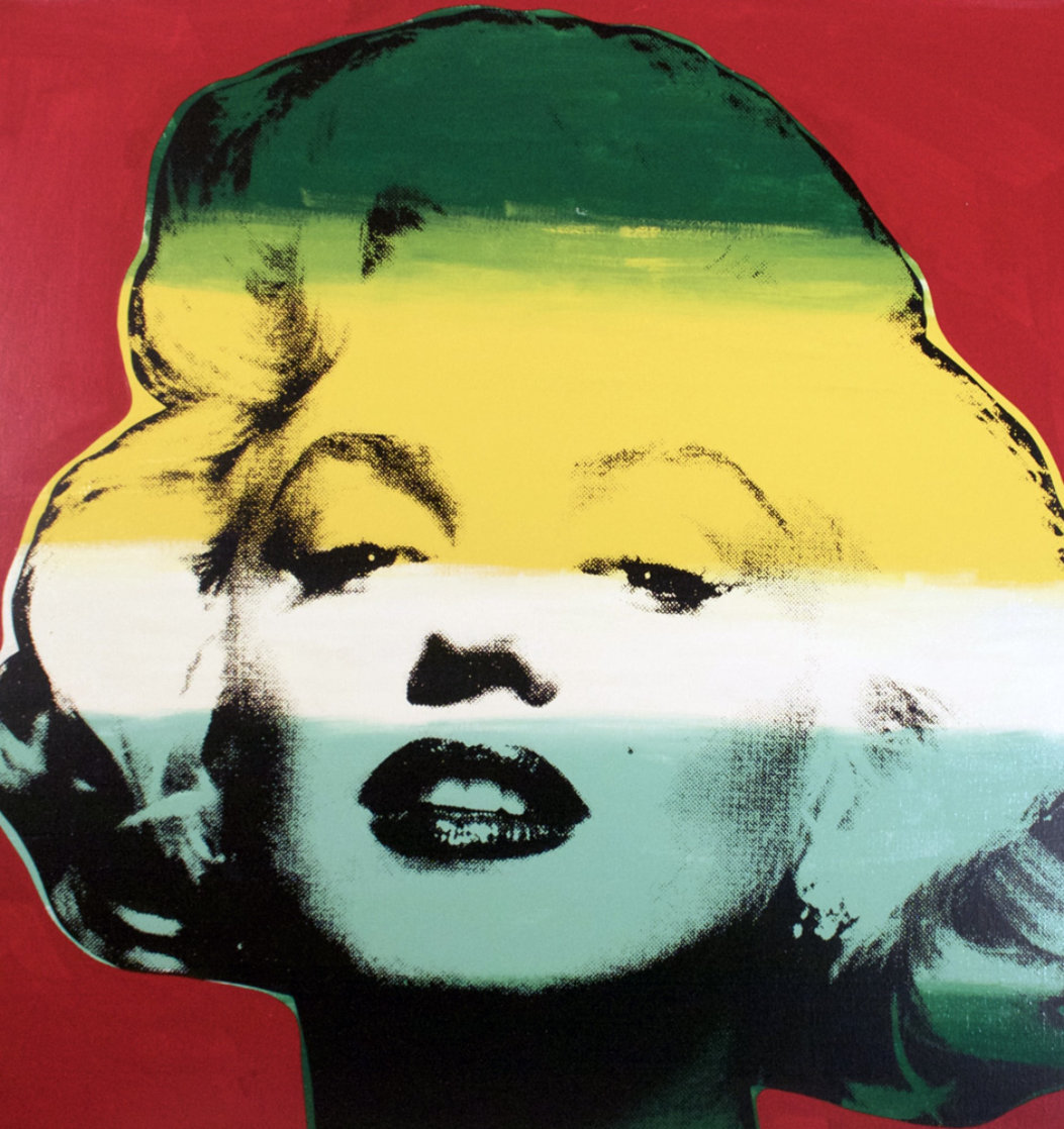 Marilyn Series I (Red) 1995 Limited Edition Print by Steve Kaufman Marilyn Series I (Red) 1995 Limited Edition Print by Steve Kaufman