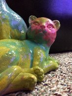 Cats Acrylic Sculpture Unique Sculpture by Steve Kaufman - 2 Cats Acrylic Sculpture Unique Sculpture by Steve Kaufman - 2