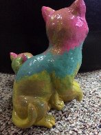 Cats Acrylic Sculpture Unique Sculpture by Steve Kaufman - 4 Cats Acrylic Sculpture Unique Sculpture by Steve Kaufman - 4