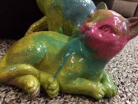 Cats Acrylic Sculpture Unique Sculpture by Steve Kaufman - 6 Cats Acrylic Sculpture Unique Sculpture by Steve Kaufman - 6