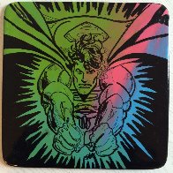Superman Ceramic Plate Unique Other by Steve Kaufman - 1 Superman Ceramic Plate Unique Other by Steve Kaufman - 1