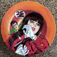 Lichtenstein Crying Girl Ceramic Bowl Other by Steve Kaufman - 0