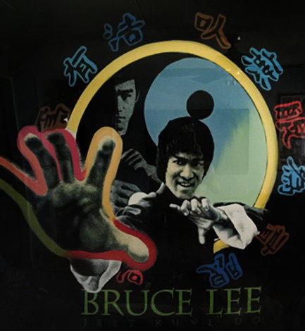 Bruce Lee 52x52 Huge Original Painting - Steve Kaufman