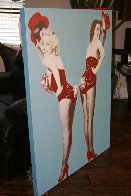 Marilyn Monroe/Jane Russell: Gentlemen Prefer Blondes Unique 45x35 Original Painting by Steve Kaufman - 3