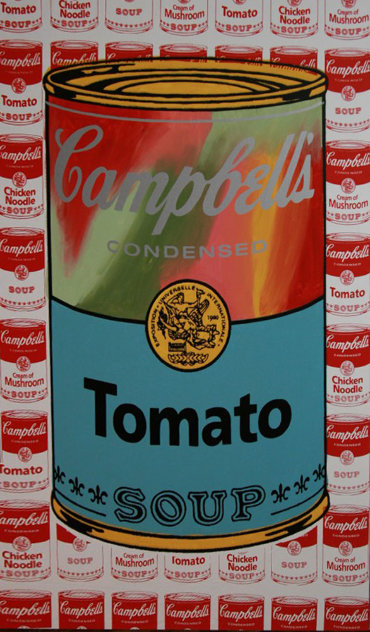 Campbell's Soup Embellished Unique 51x29 Huge Limited Edition Print by Steve Kaufman