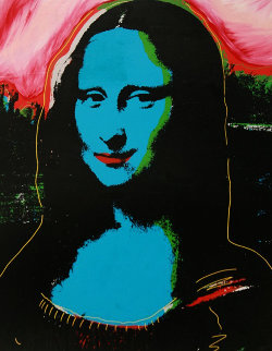 Mona Lisa PP Embellished Limited Edition Print - Steve Kaufman Mona Lisa PP Embellished Limited Edition Print - Steve Kaufman