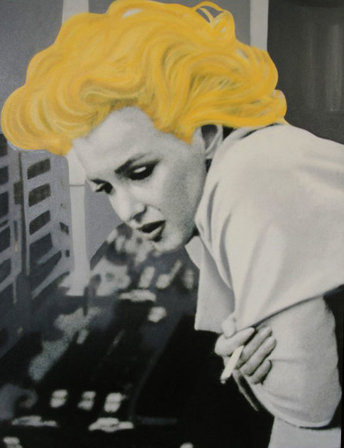 Marilyn Monroe - 5th Ave, NYC Unique 48x38 Original Painting by Steve Kaufman