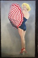 Marilyn With Umbrella 2009 56x34 Super Huge Limited Edition Print by Steve Kaufman - 1 Marilyn With Umbrella 2009 56x34 Super Huge Limited Edition Print by Steve Kaufman - 1