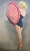 Marilyn With Umbrella 2009 56x34 Huge Limited Edition Print by Steve Kaufman - 0