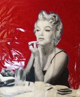 Marilyn Putting on Makeup 2007 46x46 Huge Original Painting by Steve Kaufman - 1 Marilyn Putting on Makeup 2007 46x46 Huge Original Painting by Steve Kaufman - 1