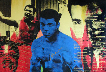 Greatest -  Muhammad Ali Embellished 1996 Limited Edition Print - Steve Kaufman