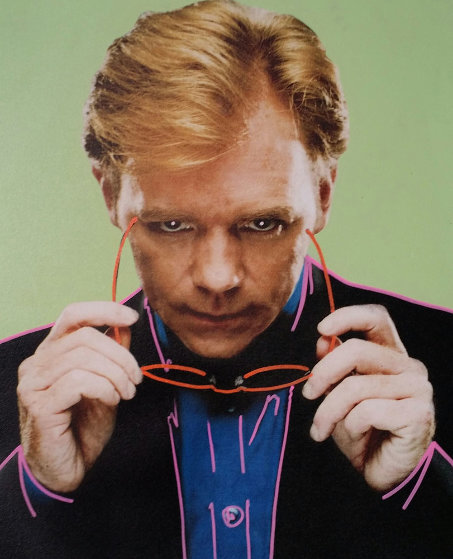David Caruso Unique 2007 24x20 Original Painting by Steve Kaufman David Caruso Unique 2007 24x20 Original Painting by Steve Kaufman