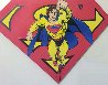 Superman Sheild Yellow on Red AP 1995 Limited Edition Print by Steve Kaufman - 0 Superman Sheild Yellow on Red AP 1995 Limited Edition Print by Steve Kaufman - 0