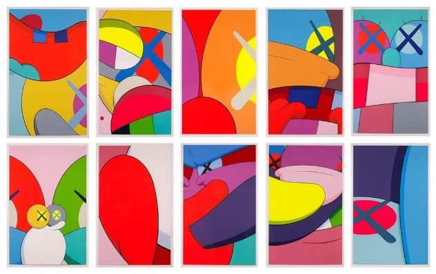 No Reply Complete Set of 10 Pp 2015 Limited Edition Print by  KAWS