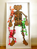 Untitled Assemblage 62x32 Huge Original Painting by  KAWS - 1