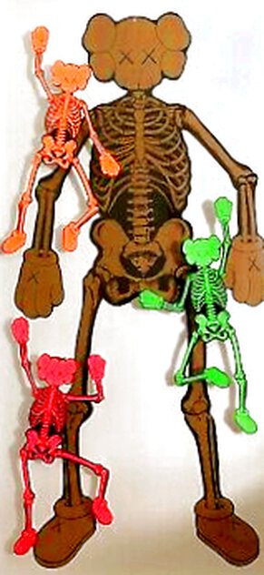 Untitled Assemblage 62x32 -  Huge Original Painting by  KAWS