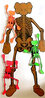 Untitled Assemblage 62x32 -  Huge Original Painting by  KAWS - 0