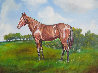 Untitled Horse Portrait 1970 33x38 Original Painting by Ken Keeley - 2