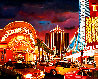 Untitled Las Vegas Cityscape 1995 50x62 Original Painting by Ken Keeley - 0
