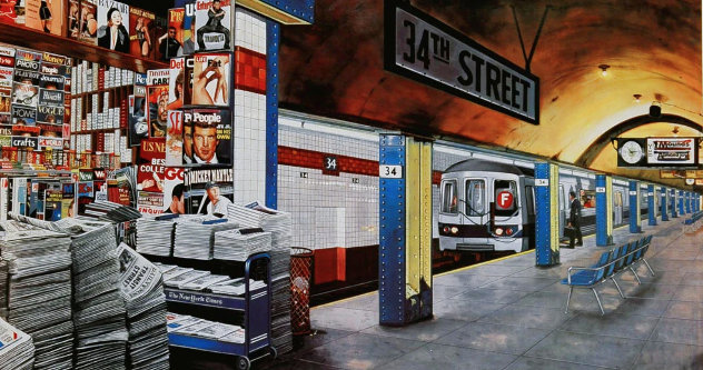 My Underground: 34th Street Station AP - Huge - New York - NYC Limited Edition Print by Ken Keeley