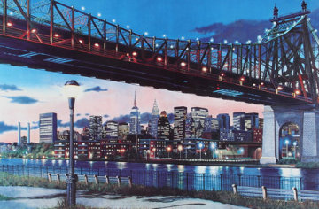 59th Street Bridge, New York 43x57 Super Huge Limited Edition Print - Ken Keeley 59th Street Bridge, New York 43x57 Super Huge Limited Edition Print - Ken Keeley