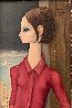 Untitled Portrait  of a Woman 1963 16 x 8 (big Eyes) Original Painting by Margaret D. H. Keane - 0