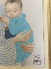 First Born 1981 23x19 Original Painting by Margaret D. H. Keane - 2