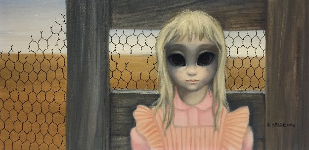 Country Girl 1963 19x31 Big Eyes By Margaret D H Keane