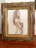 Nude With Pink Background 1969  30x25 (Big Eyes) Original Painting by Margaret D. H. Keane - 1